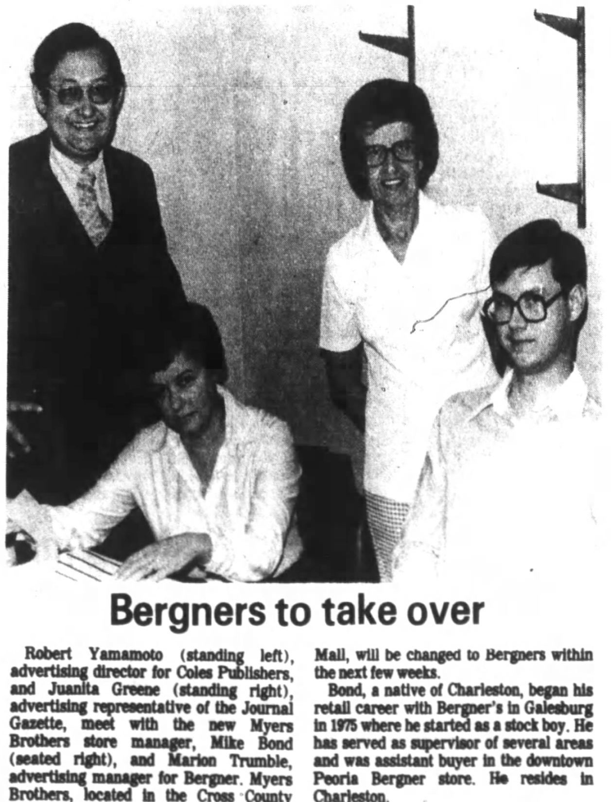 Bergners to take over